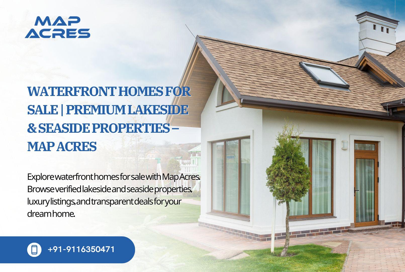 Professional consultant demonstrating waterfront homes for sale with verified lakeside and seaside property listings