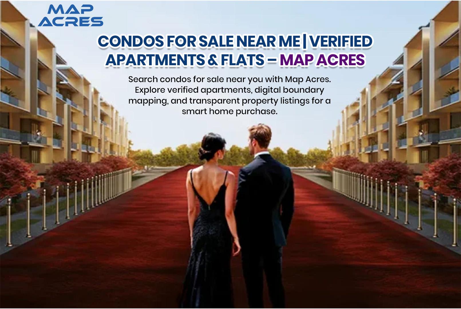 Professional consultant demonstrating condos for sale near me with verified apartments and digital mapping technology