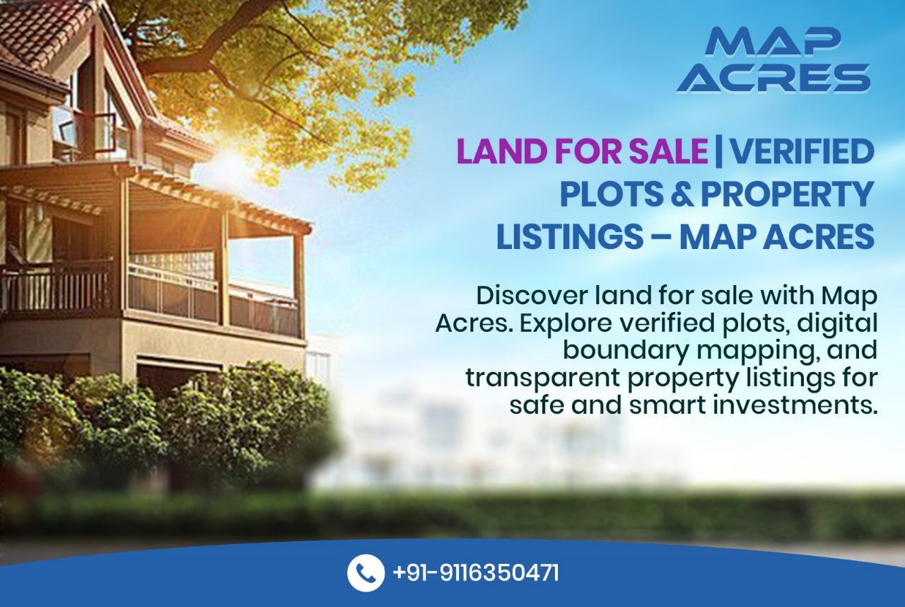 Professional demonstrating land for sale platform with verified plot listings and digital boundary mapping
