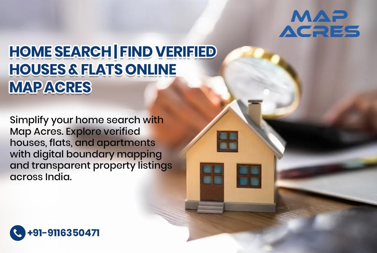 Professional demonstrating home search platform with verified properties and digital boundary mapping technology